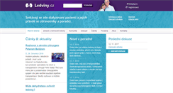 Desktop Screenshot of ledviny.cz